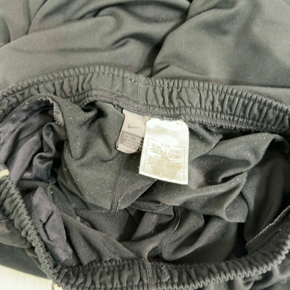 Nike Men's Black Dri-FIT Ankle Zip Athletic Track Pants Size XL